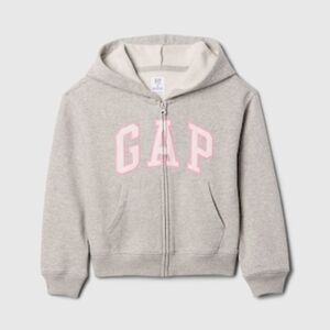 Girls Relaxed Gap Logo Zip Hoodie